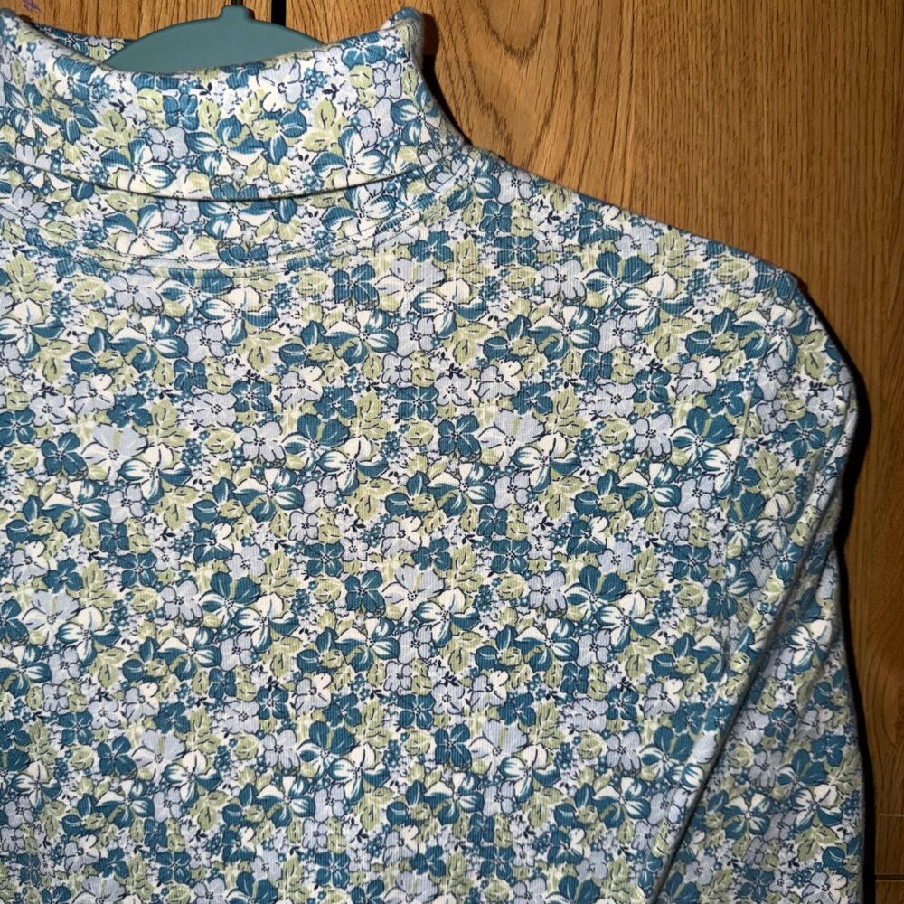vintage l.l. bean floral long sleeve - Picture 2 of 7